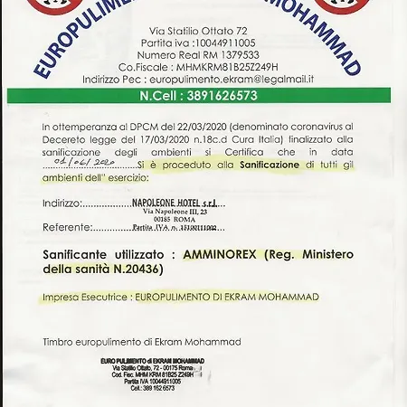 Gæstehus Napoleone Luxury Rom